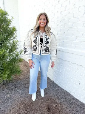 Floral Embroidered Jacket