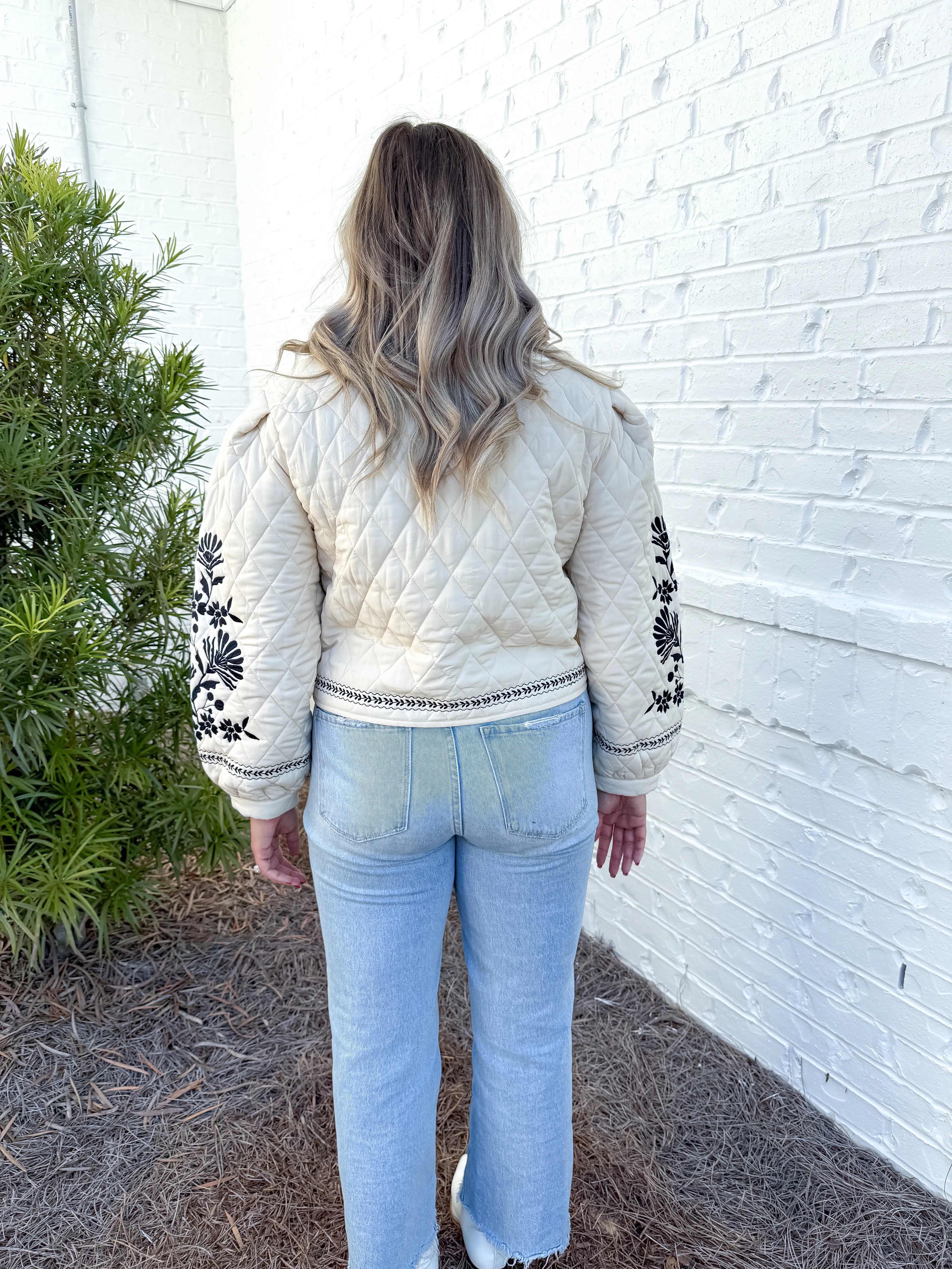 Floral Embroidered Jacket