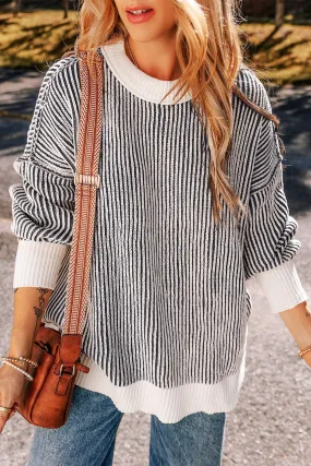 Frosted Striped Sweater