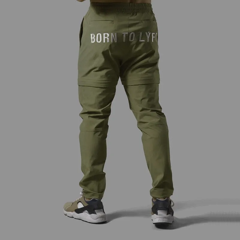 Gym Sports Casual Trousers Fitness Thin Loose Woven Fitness Running Training Leggings Shorts Trousers Men