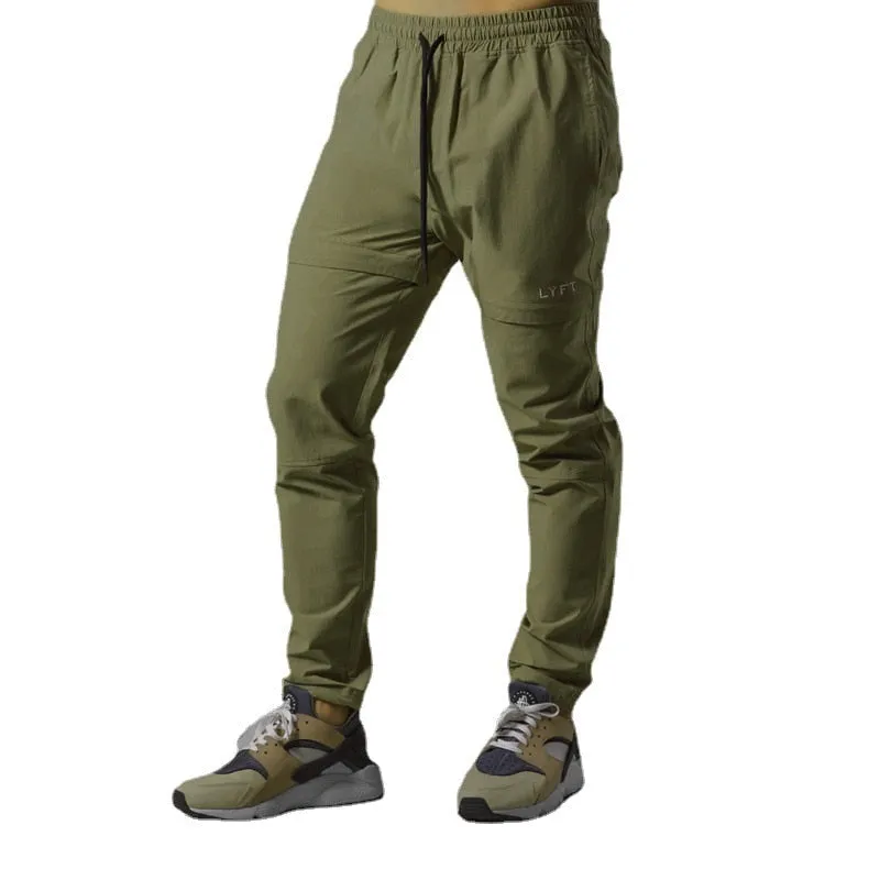 Gym Sports Casual Trousers Fitness Thin Loose Woven Fitness Running Training Leggings Shorts Trousers Men