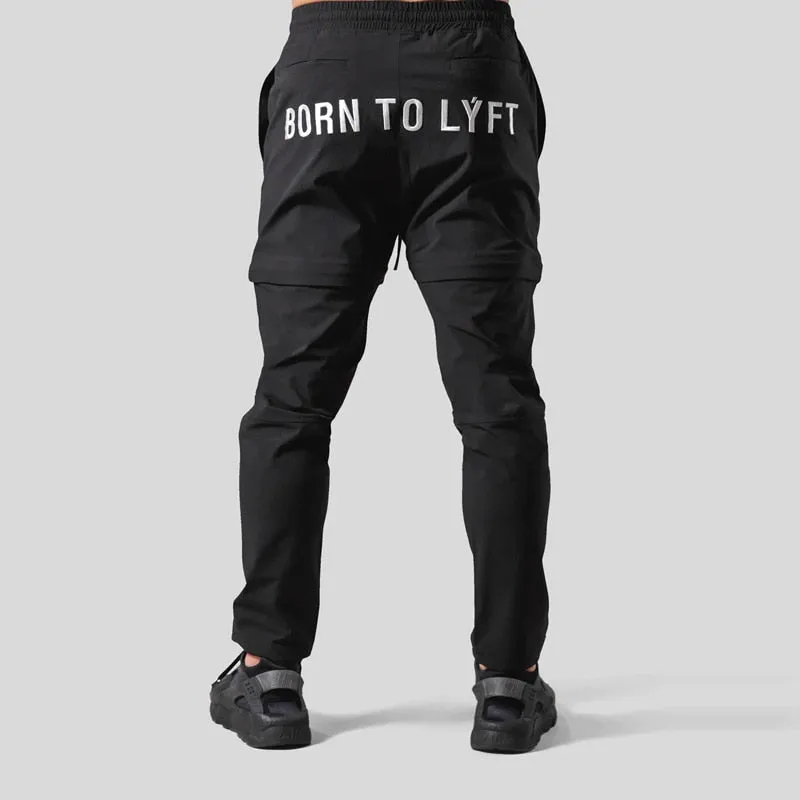 Gym Sports Casual Trousers Fitness Thin Loose Woven Fitness Running Training Leggings Shorts Trousers Men