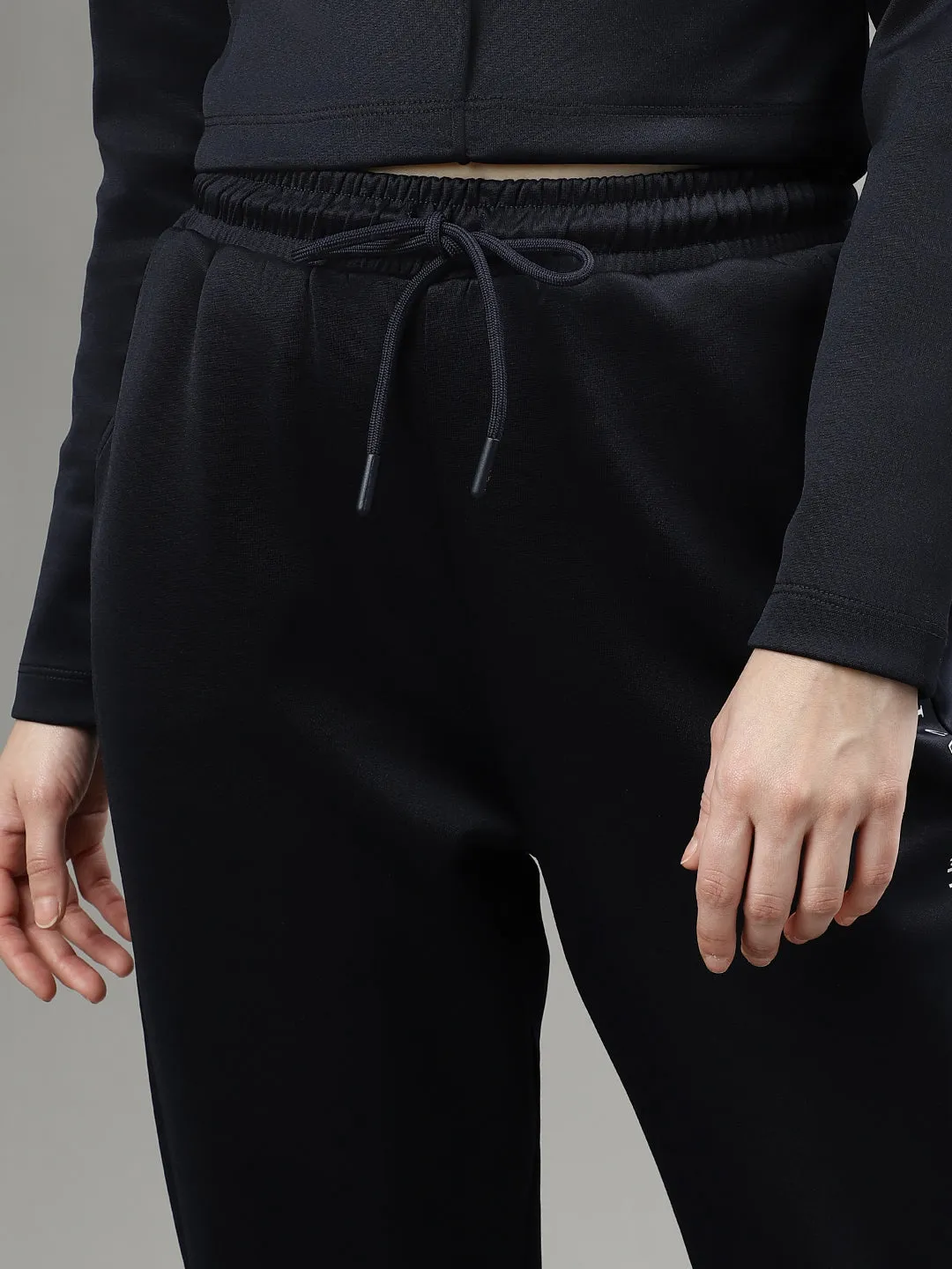 Iconic Women Navy Blue Regular Fit Joggers