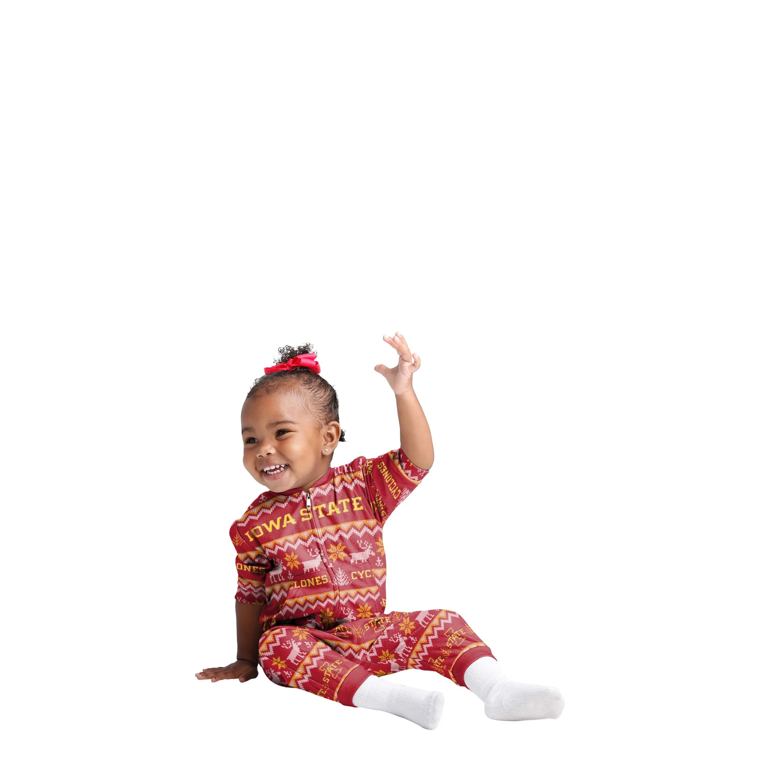 Iowa State Cyclones NCAA Ugly Pattern Family Holiday Pajamas