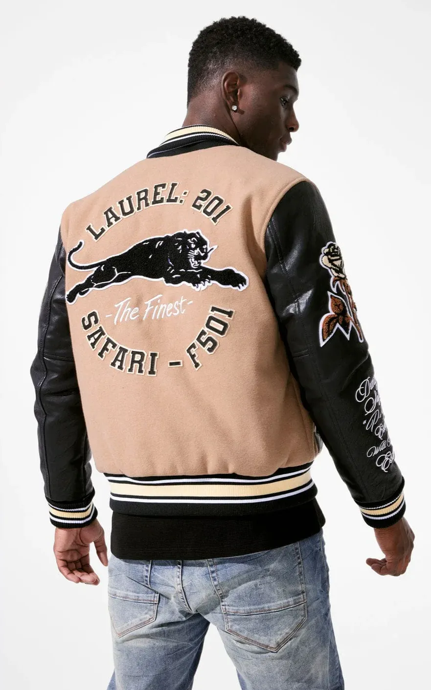 JORDAN CRAIG PANTERA VARSITY JACKET (SAFARI)