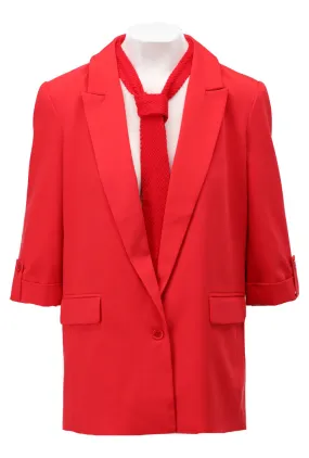 K-design - Blazer met 2/3 mouwen en das (A602Lollipop)