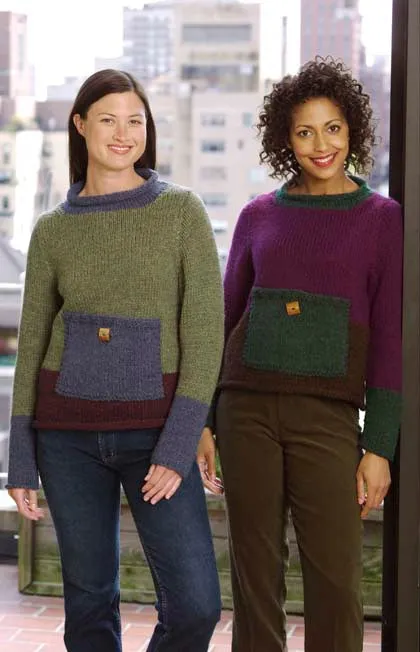 Knit Color Block Pullover