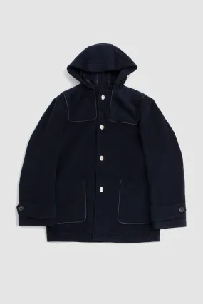 Library Duffle Coat Heavy Wool Navy