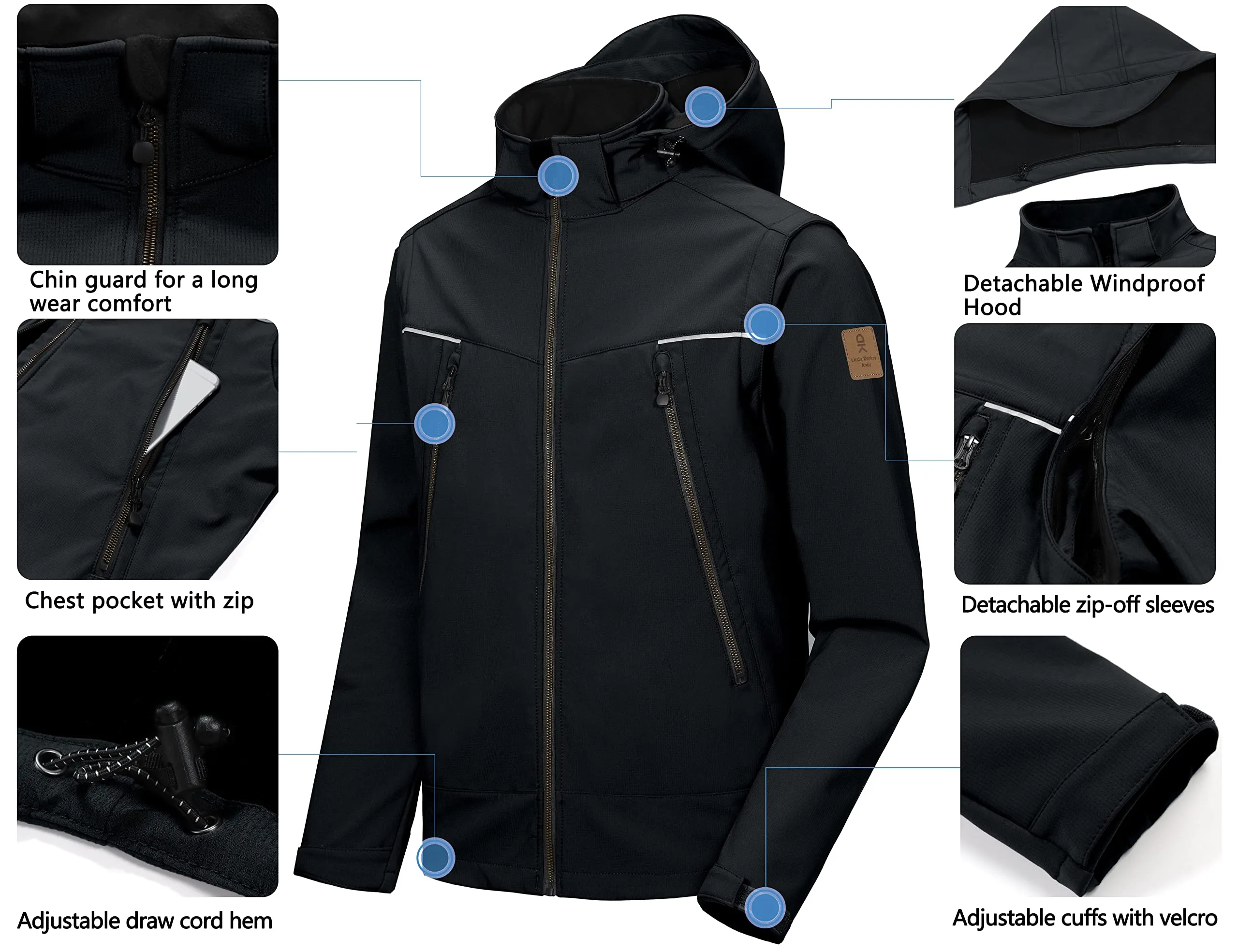 Little Donkey Andy Waterproof Softshell Jacket M