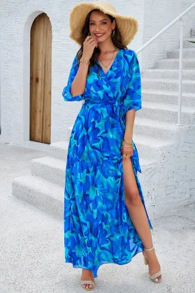 Long Summer Dresses: Elegant Maxi Dress with Half Sleeves