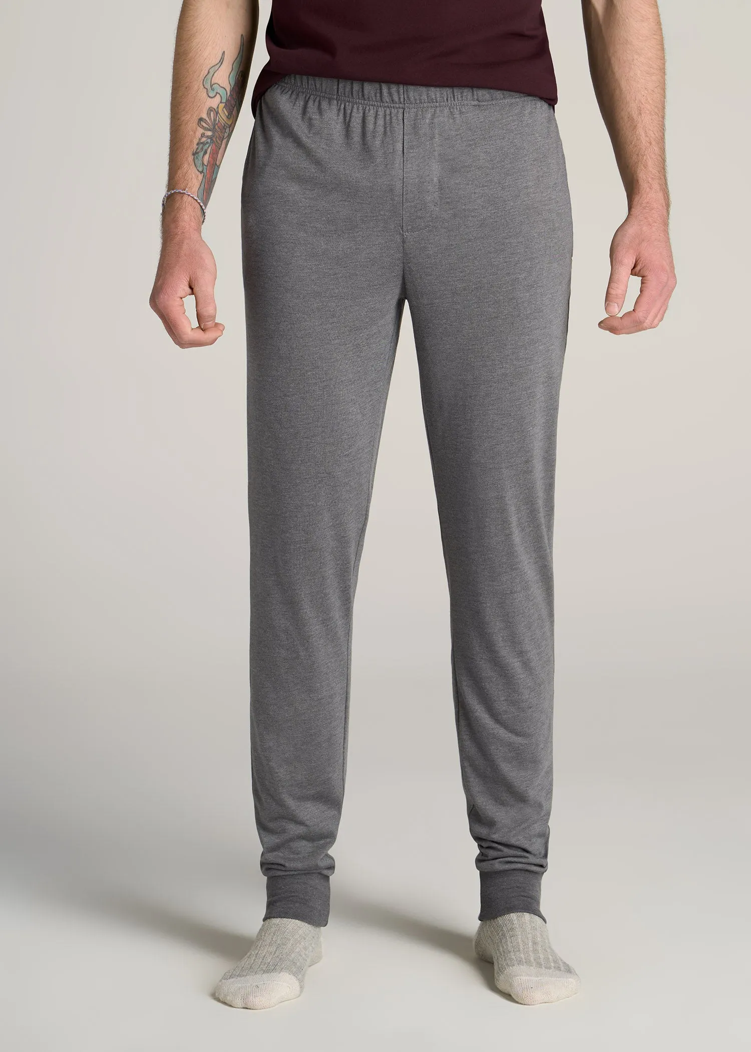 Lounge Pant Joggers for Tall Men in Charcoal