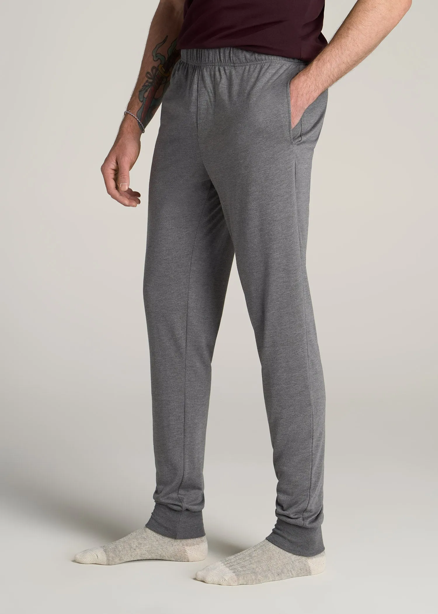 Lounge Pant Joggers for Tall Men in Charcoal