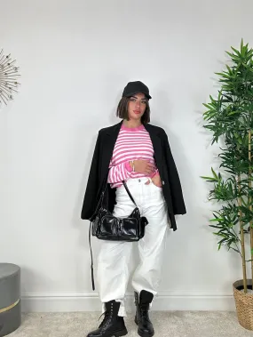Maglioncino a righe - Rosa e Bianco