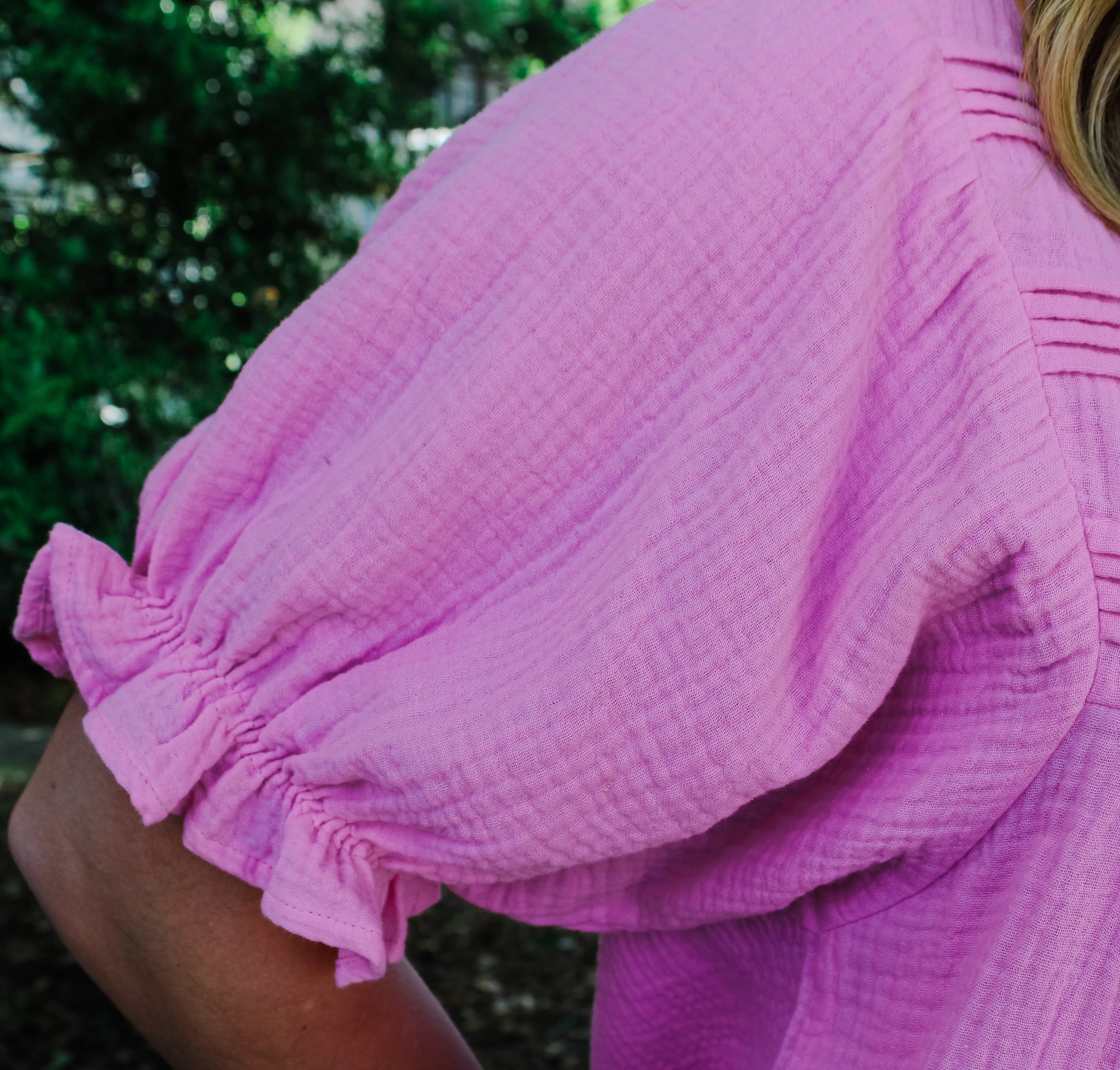 Mallory Puff Sleeve Tunic Top
