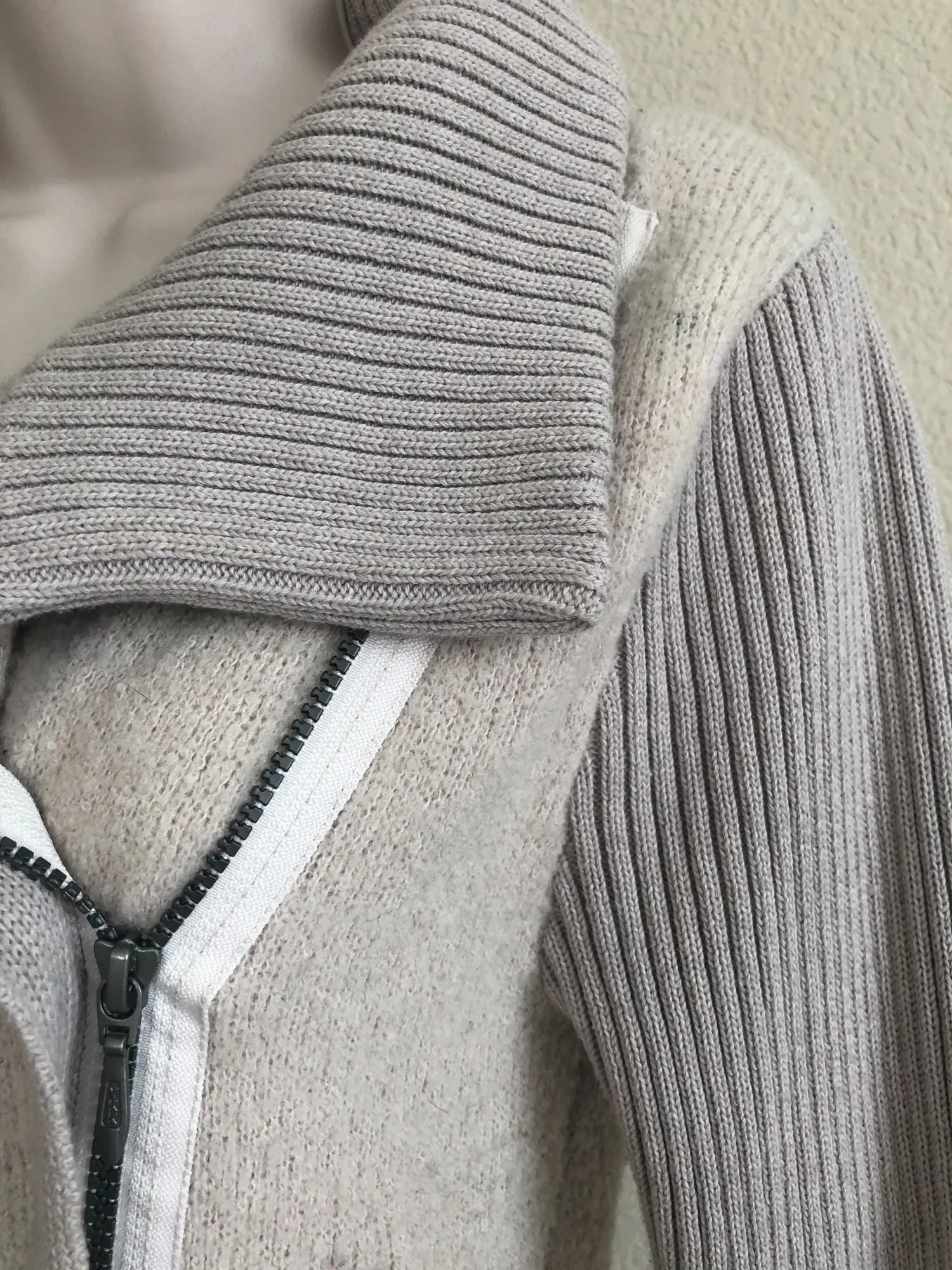 Margaret O'Leary SMALL Beige Moto Blazer