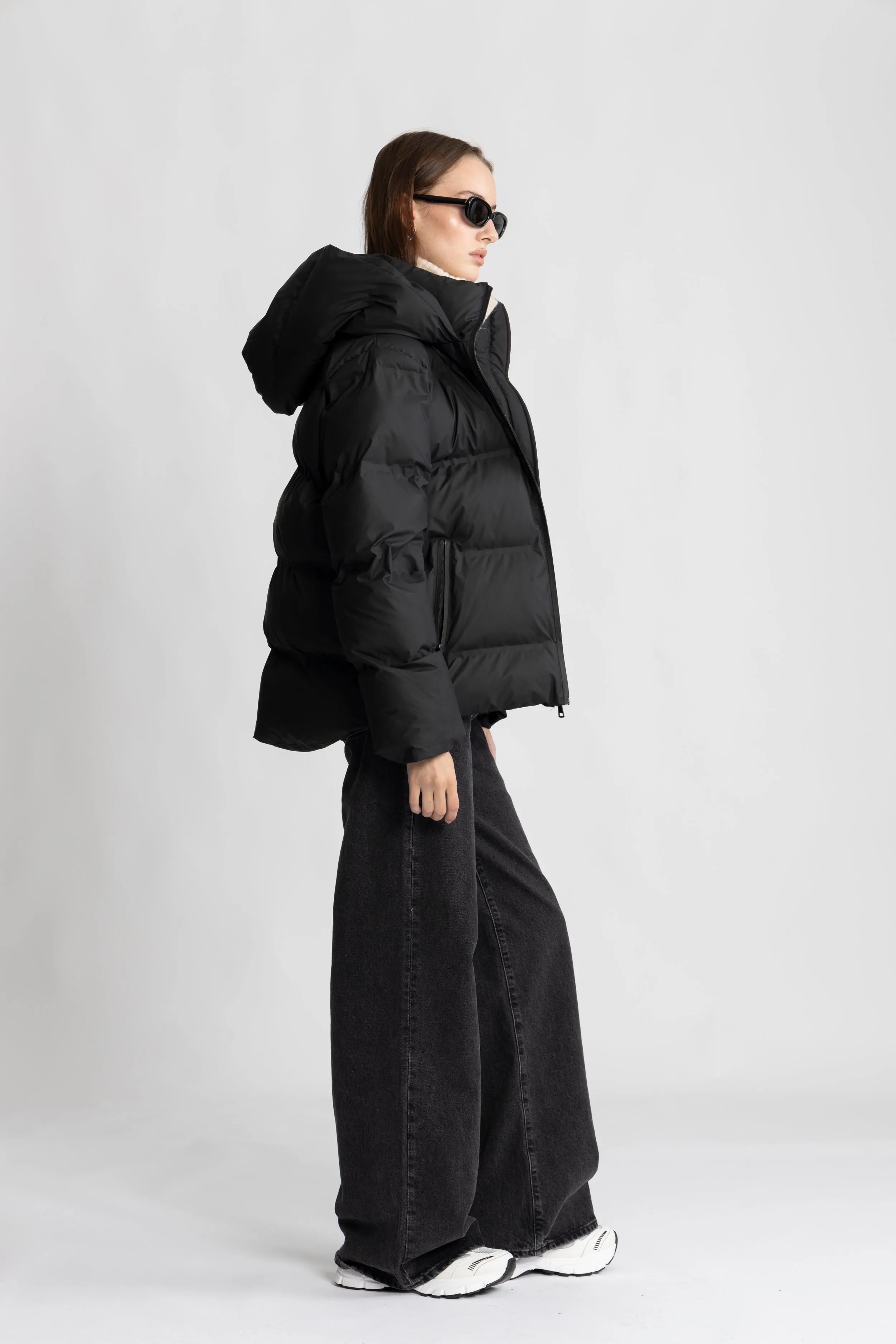 Maud Puffer Jacket - Black