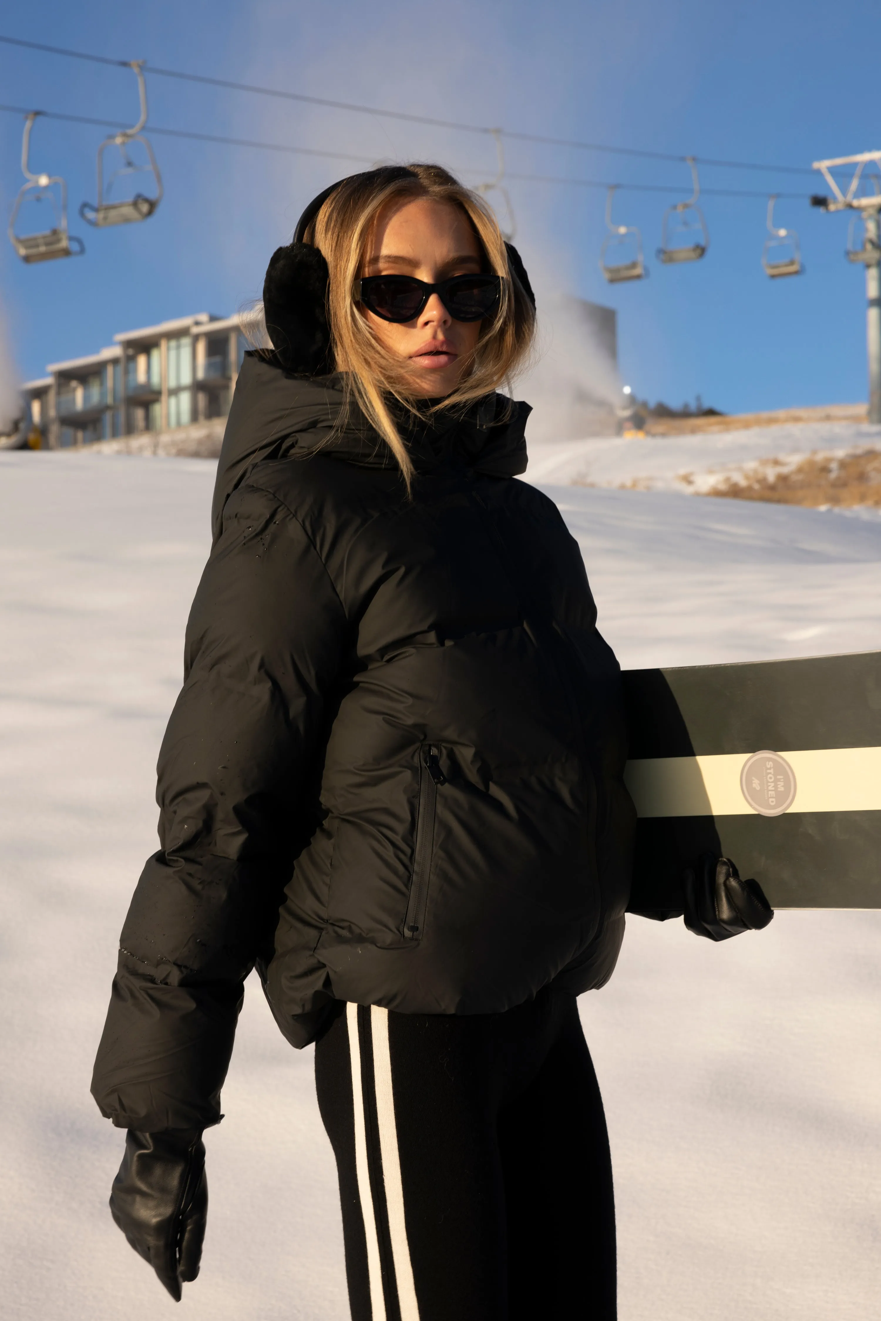Maud Puffer Jacket - Black