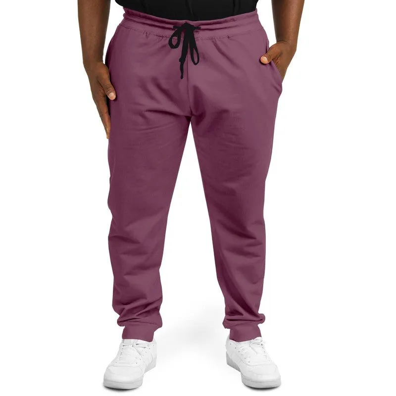 Medium Dark Magenta Joggers | Unisex | with PLUS sizes | Medium Dark Pastel Magenta | C0M60Y0K60