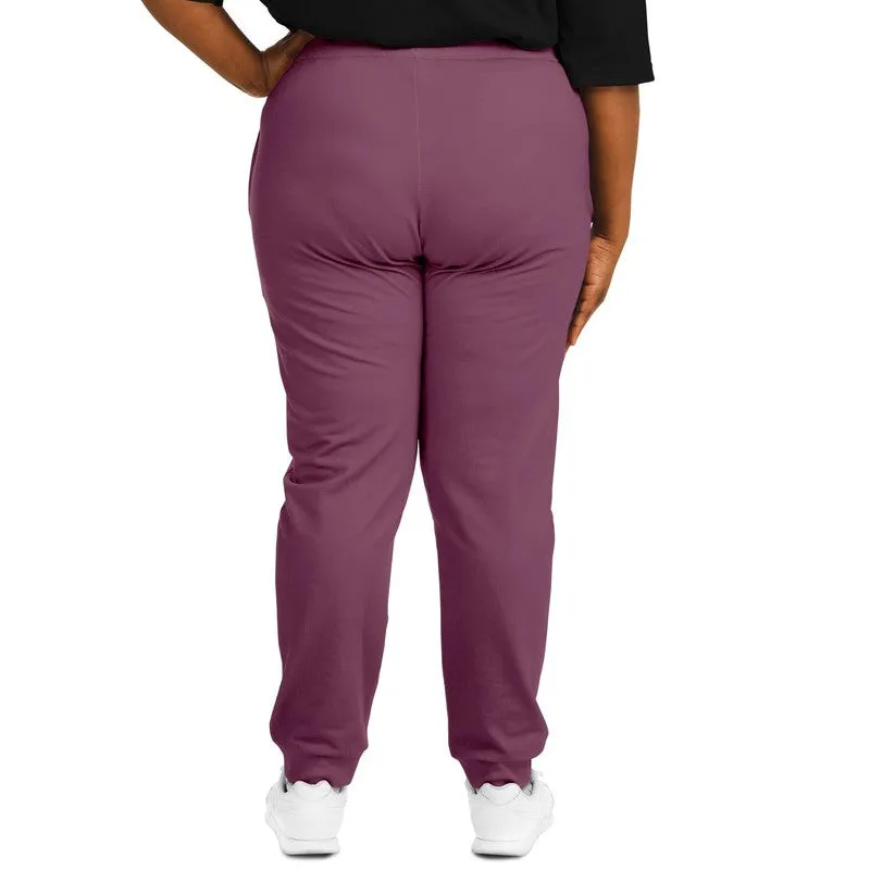 Medium Dark Magenta Joggers | Unisex | with PLUS sizes | Medium Dark Pastel Magenta | C0M60Y0K60