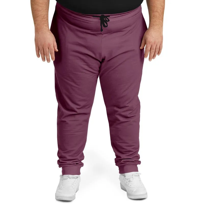 Medium Dark Magenta Joggers | Unisex | with PLUS sizes | Medium Dark Pastel Magenta | C0M60Y0K60