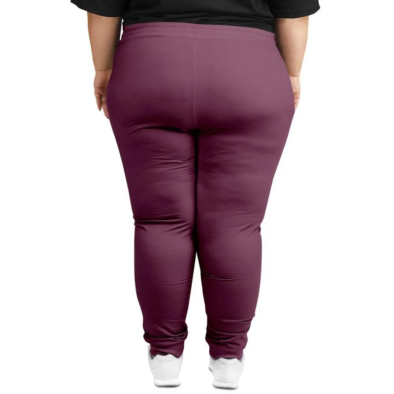 Medium Dark Magenta Joggers | Unisex | with PLUS sizes | Medium Dark Pastel Magenta | C0M60Y0K60