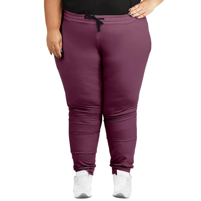 Medium Dark Magenta Joggers | Unisex | with PLUS sizes | Medium Dark Pastel Magenta | C0M60Y0K60