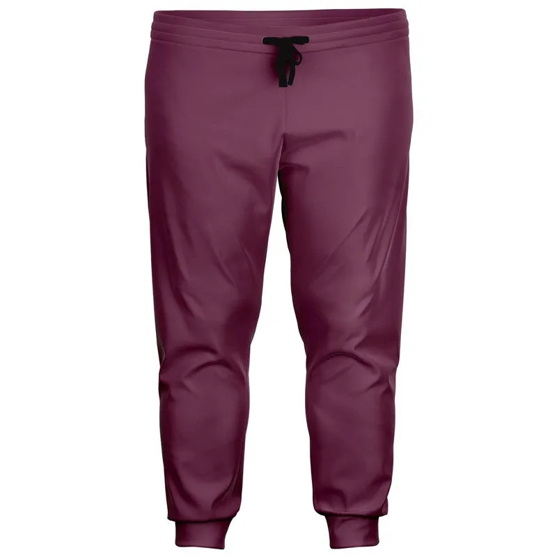 Medium Dark Magenta Joggers | Unisex | with PLUS sizes | Medium Dark Pastel Magenta | C0M60Y0K60