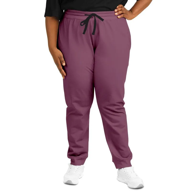 Medium Dark Magenta Joggers | Unisex | with PLUS sizes | Medium Dark Pastel Magenta | C0M60Y0K60
