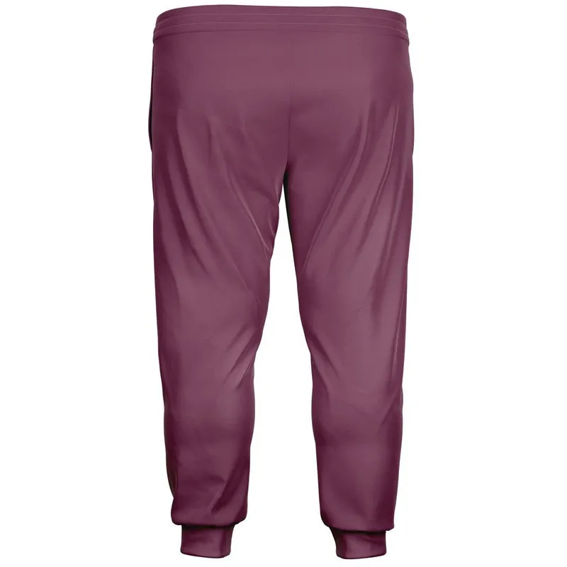 Medium Dark Magenta Joggers | Unisex | with PLUS sizes | Medium Dark Pastel Magenta | C0M60Y0K60