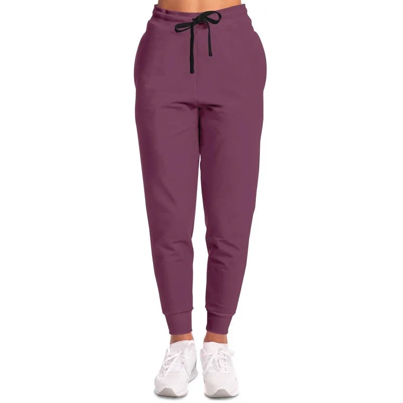 Medium Dark Magenta Joggers | Unisex | with PLUS sizes | Medium Dark Pastel Magenta | C0M60Y0K60