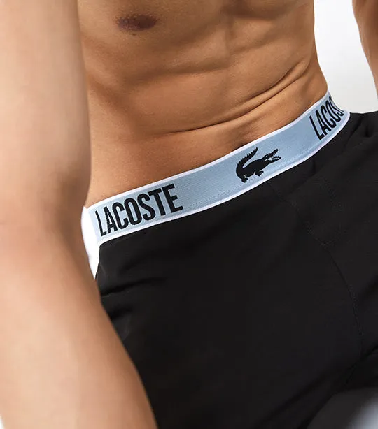 Men's Branded Waist Crocodile Print Pajama Pants Black