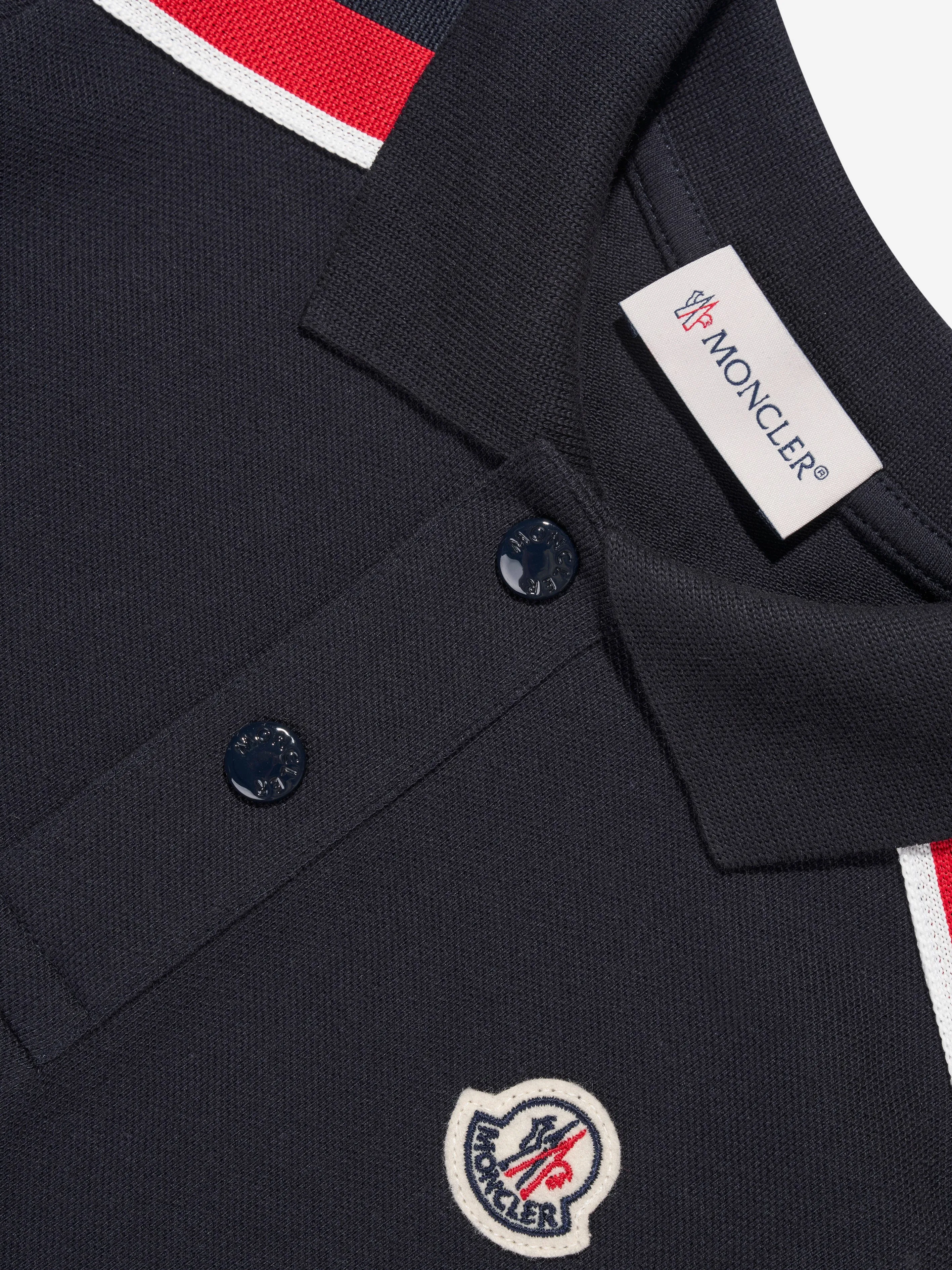 Moncler Enfant Boys Polo Shirt in Navy