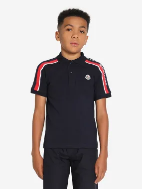Moncler Enfant Boys Polo Shirt in Navy