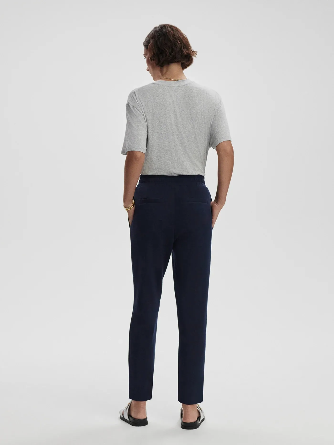 Navy Slim Pant 27.5"