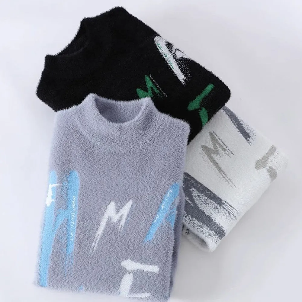 Needle Winter Fuzzy Graphic Sweater