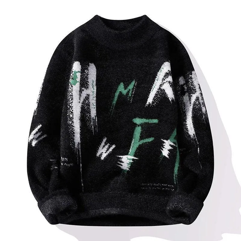 Needle Winter Fuzzy Graphic Sweater