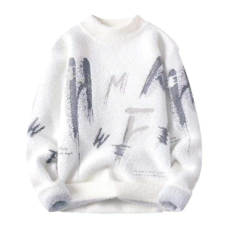 Needle Winter Fuzzy Graphic Sweater