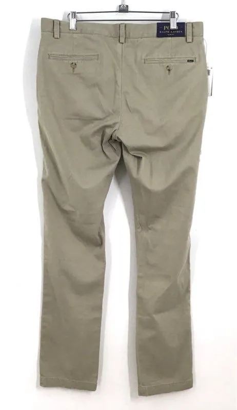 NWT Polo Ralph Lauren Men's Tan Slim Fit Chino Pants - Size 34X34