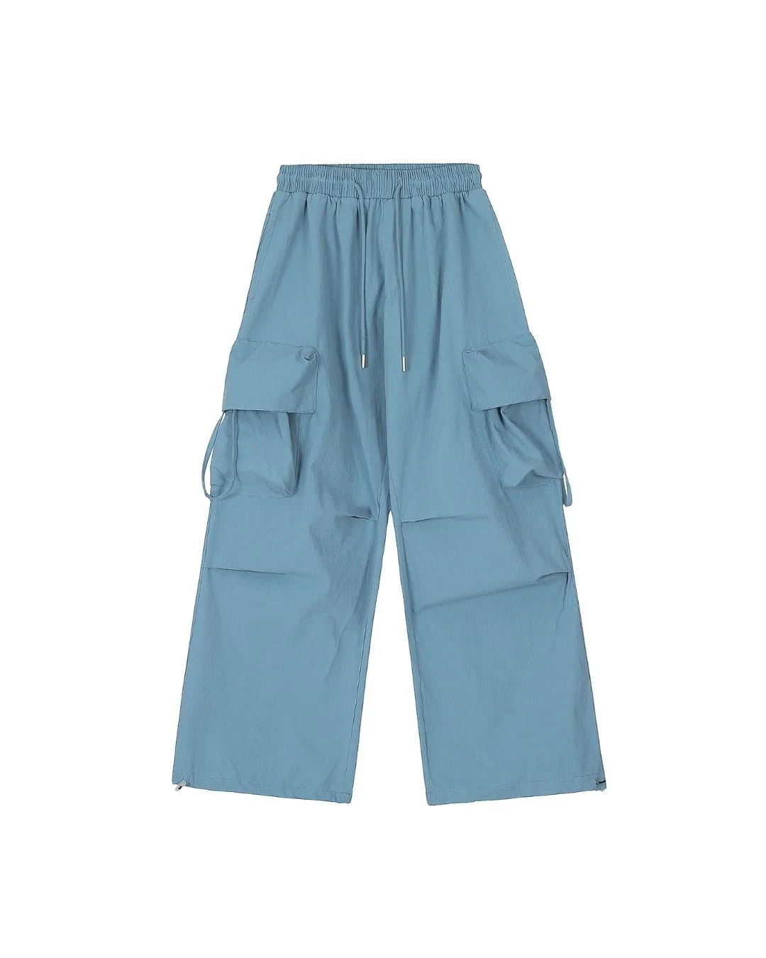 Nylon Wide Cargo Pants BKL0007