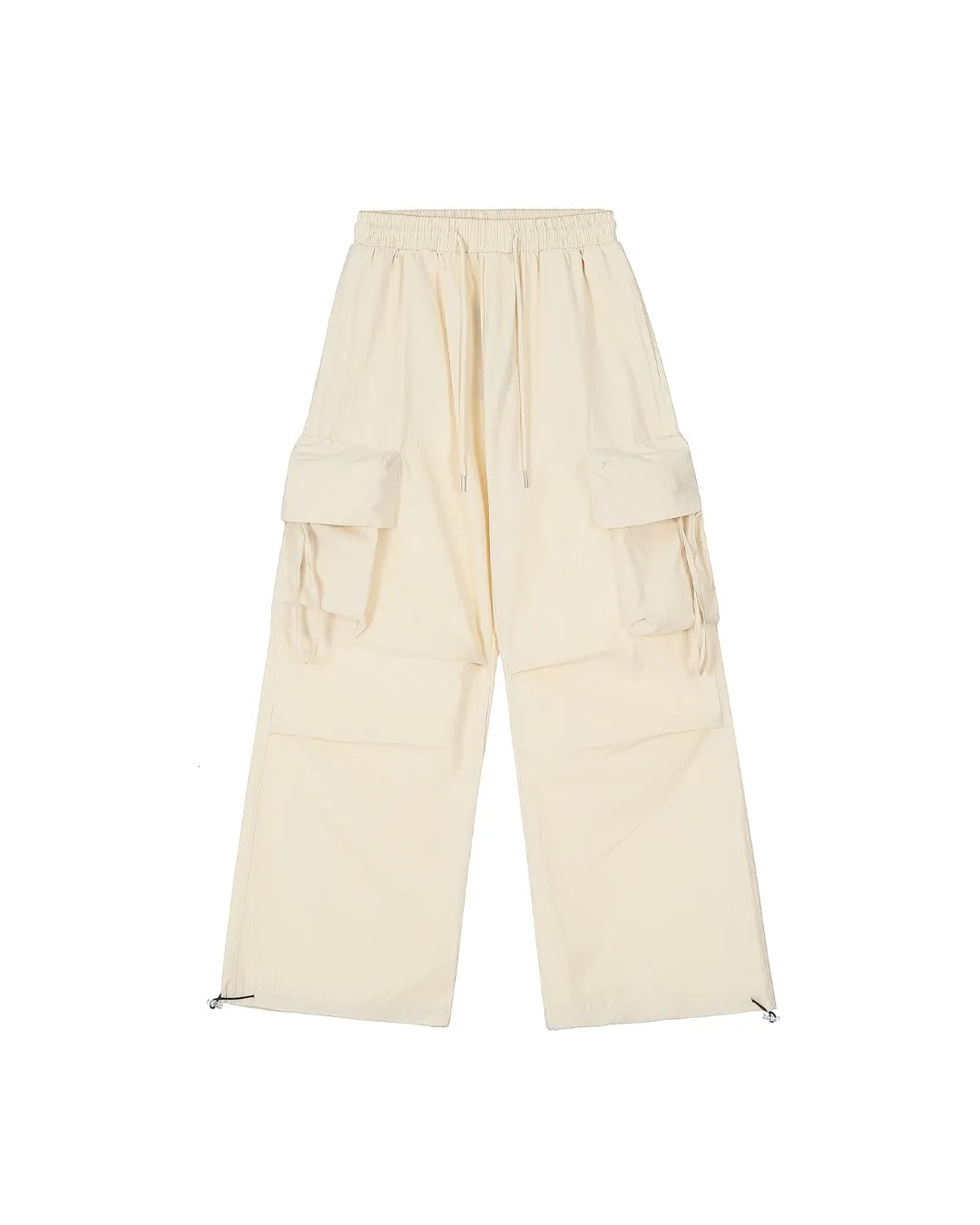 Nylon Wide Cargo Pants BKL0007