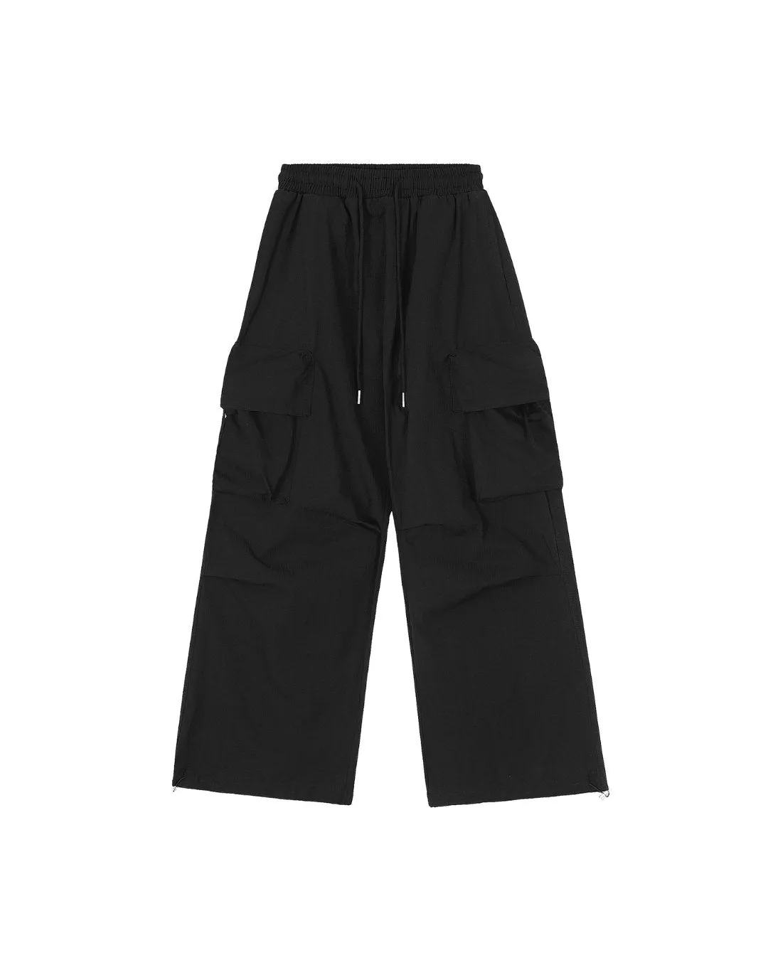 Nylon Wide Cargo Pants BKL0007
