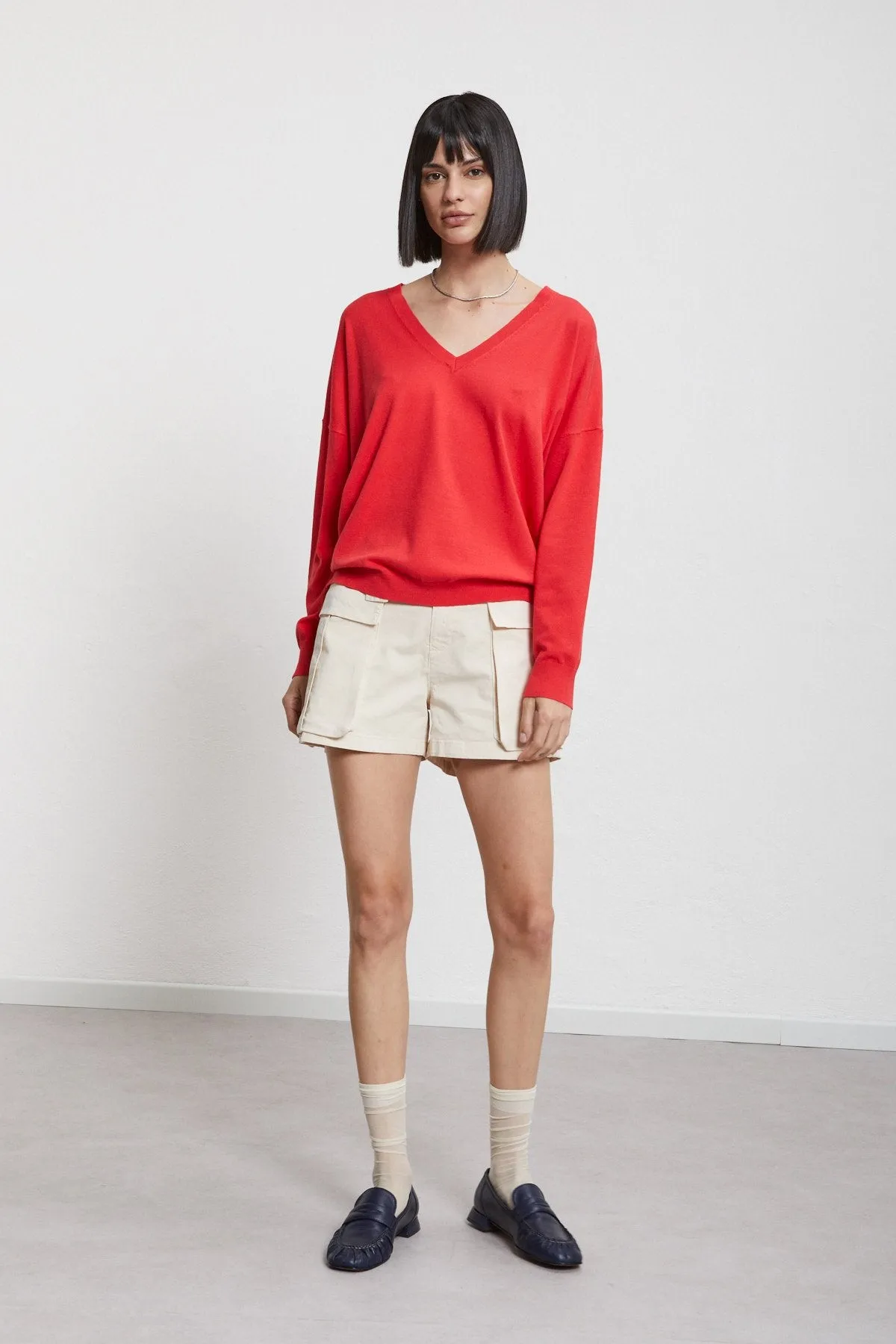 Ottod'Ame - Sweater pullover viscose RED - DK8183