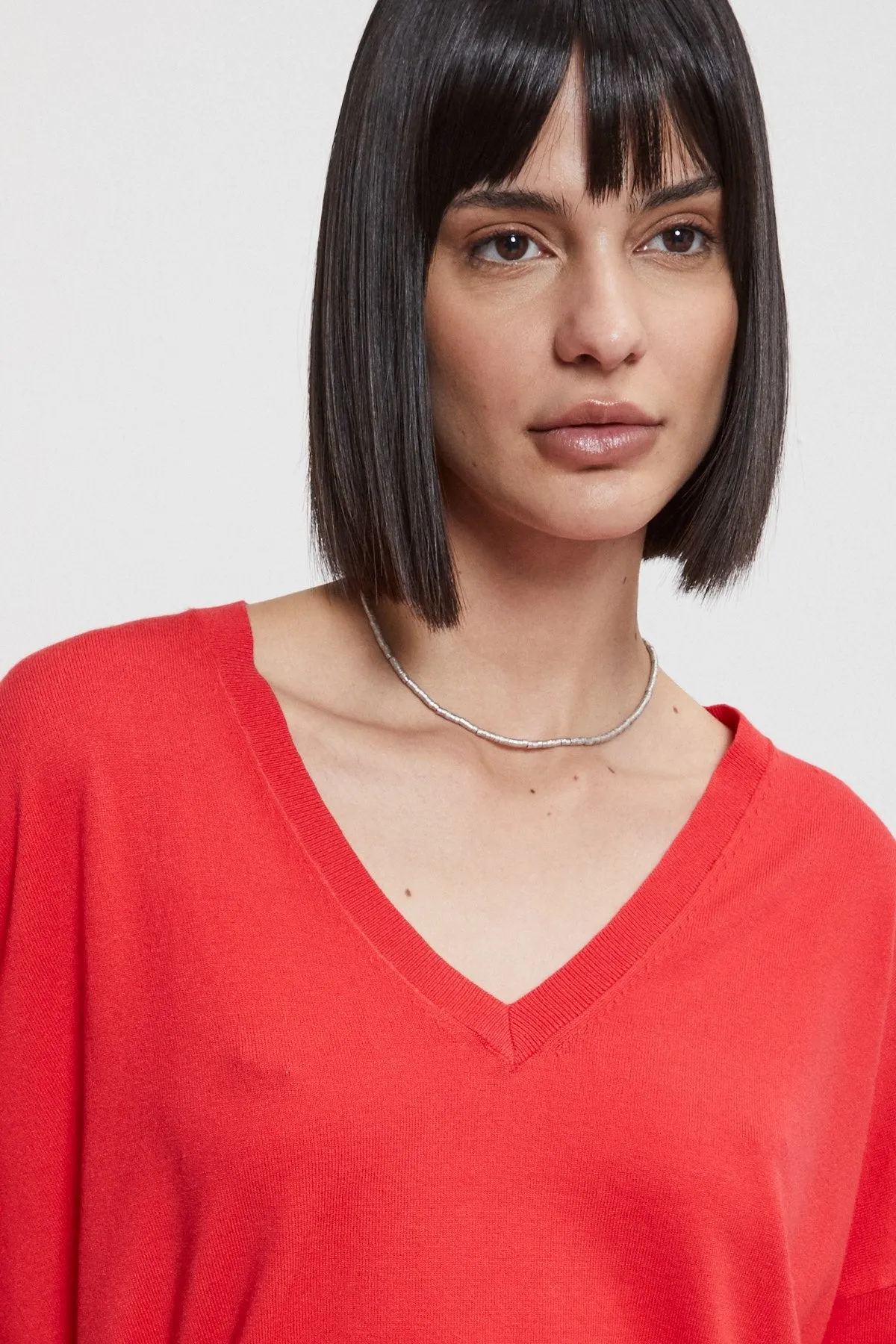 Ottod'Ame - Sweater pullover viscose RED - DK8183