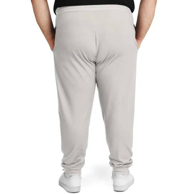 Pale Brown Joggers | Unisex | with PLUS sizes | Light Muted Pale Brown | C10M10Y10K0