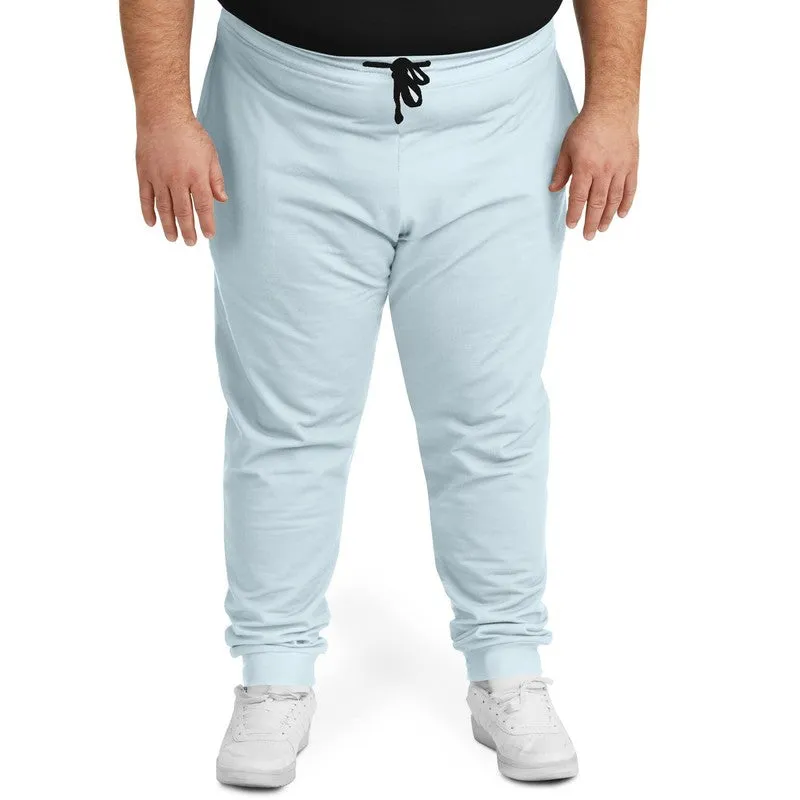 Pale Cyan Joggers | Unisex | with PLUS sizes | Bright Pale Cyan | C10M0Y0K0
