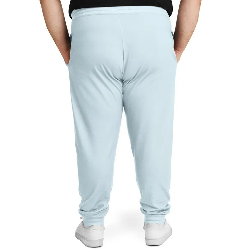 Pale Cyan Joggers | Unisex | with PLUS sizes | Bright Pale Cyan | C10M0Y0K0
