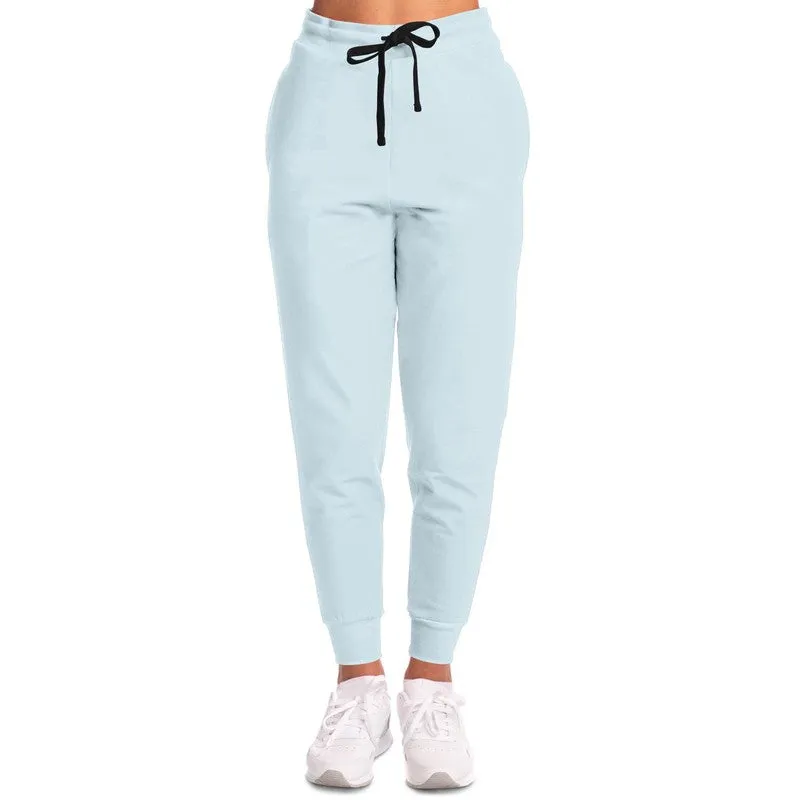 Pale Cyan Joggers | Unisex | with PLUS sizes | Bright Pale Cyan | C10M0Y0K0