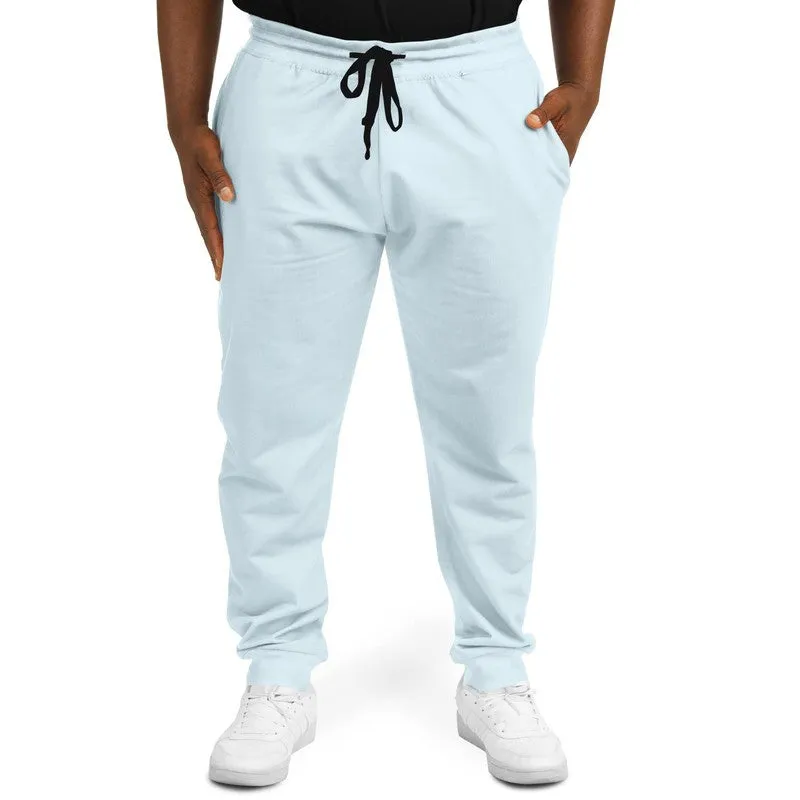 Pale Cyan Joggers | Unisex | with PLUS sizes | Bright Pale Cyan | C10M0Y0K0
