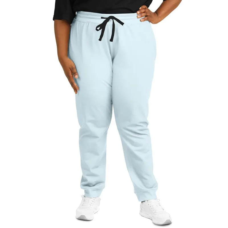 Pale Cyan Joggers | Unisex | with PLUS sizes | Bright Pale Cyan | C10M0Y0K0