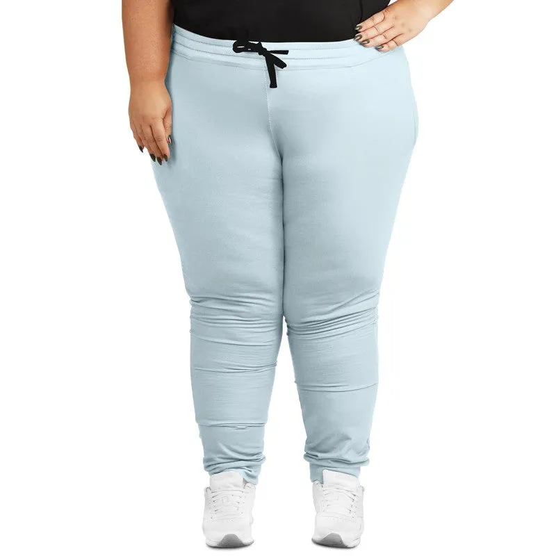 Pale Cyan Joggers | Unisex | with PLUS sizes | Bright Pale Cyan | C10M0Y0K0